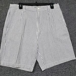 Mens Knights Of The Round Table 4 Pocket White Blue  Shorts Size 34 X 7.5"